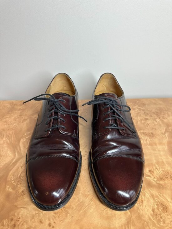 Cole Haan Burgundy Leather Oxford Cap Toe Dress Shoes Men\'s 9.5 D main image 8